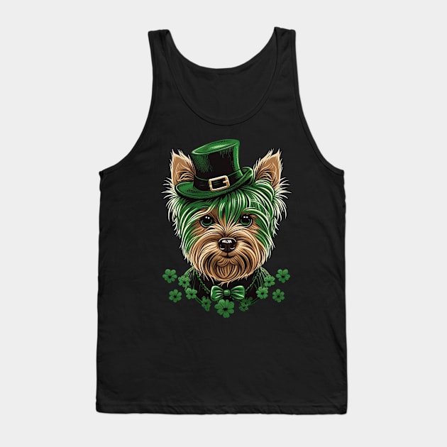 Yorkshire Terrier St. Patrick's Day Tank Top by JayD World